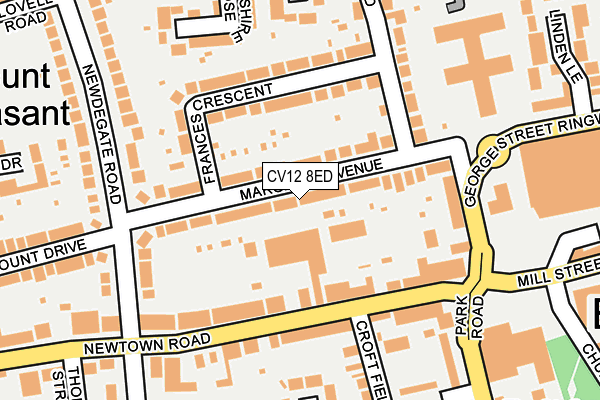 CV12 8ED map - OS OpenMap – Local (Ordnance Survey)