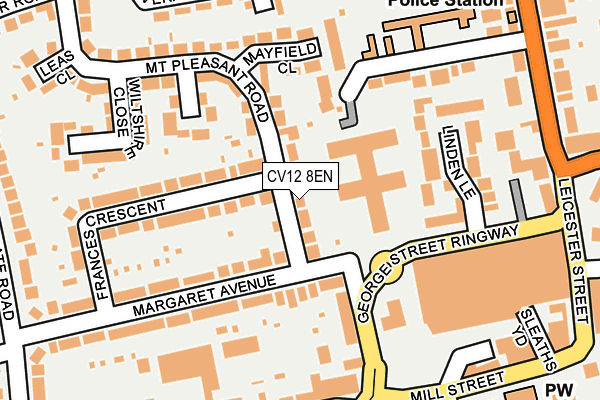 CV12 8EN map - OS OpenMap – Local (Ordnance Survey)