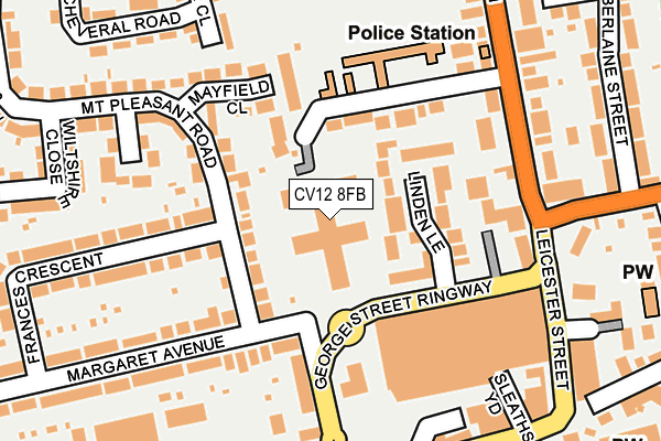 CV12 8FB map - OS OpenMap – Local (Ordnance Survey)