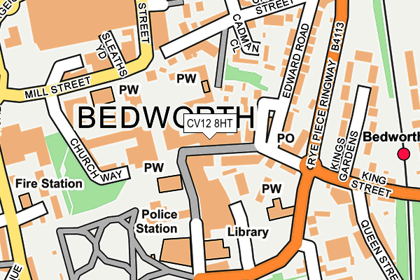 CV12 8HT map - OS OpenMap – Local (Ordnance Survey)