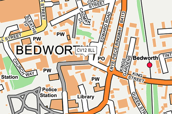 CV12 8LL map - OS OpenMap – Local (Ordnance Survey)