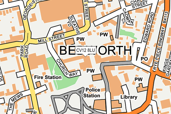 CV12 8LU map - OS OpenMap – Local (Ordnance Survey)