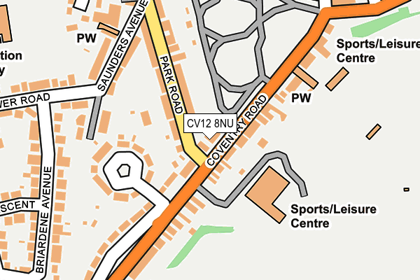 CV12 8NU map - OS OpenMap – Local (Ordnance Survey)