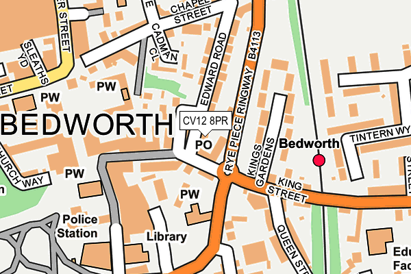 CV12 8PR map - OS OpenMap – Local (Ordnance Survey)