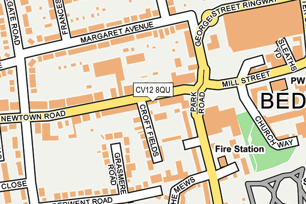 CV12 8QU map - OS OpenMap – Local (Ordnance Survey)