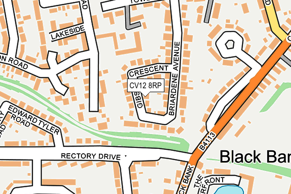 CV12 8RP map - OS OpenMap – Local (Ordnance Survey)