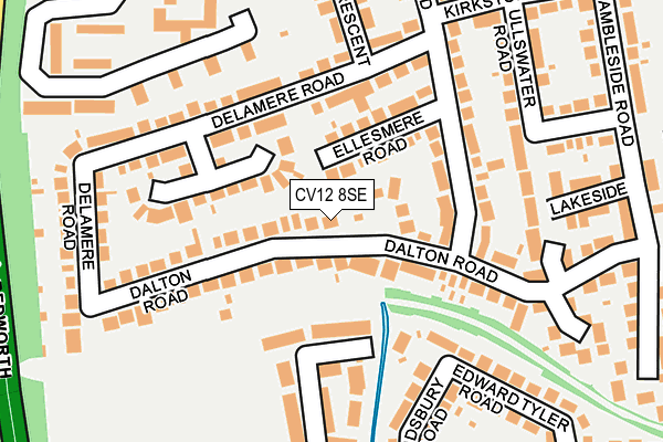CV12 8SE map - OS OpenMap – Local (Ordnance Survey)