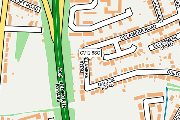 CV12 8SG map - OS OpenMap – Local (Ordnance Survey)