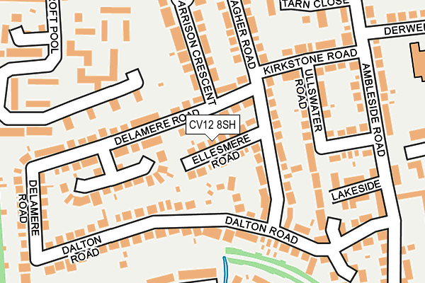 CV12 8SH map - OS OpenMap – Local (Ordnance Survey)