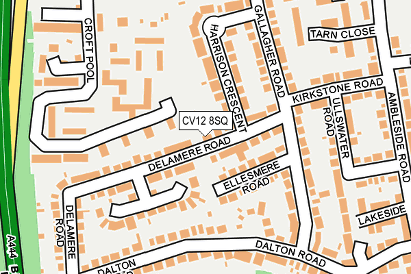 CV12 8SQ map - OS OpenMap – Local (Ordnance Survey)