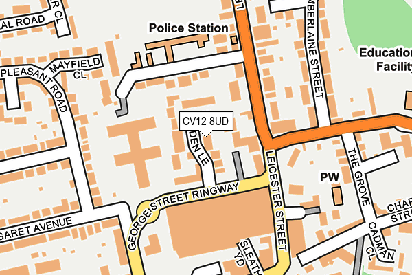 CV12 8UD map - OS OpenMap – Local (Ordnance Survey)