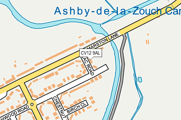 CV12 9AL map - OS OpenMap – Local (Ordnance Survey)