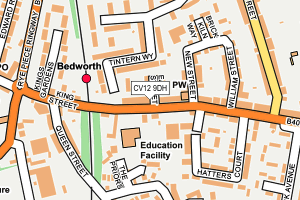 CV12 9DH map - OS OpenMap – Local (Ordnance Survey)