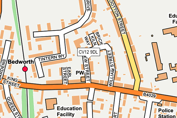 CV12 9DL map - OS OpenMap – Local (Ordnance Survey)