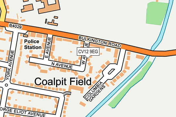 CV12 9EG map - OS OpenMap – Local (Ordnance Survey)