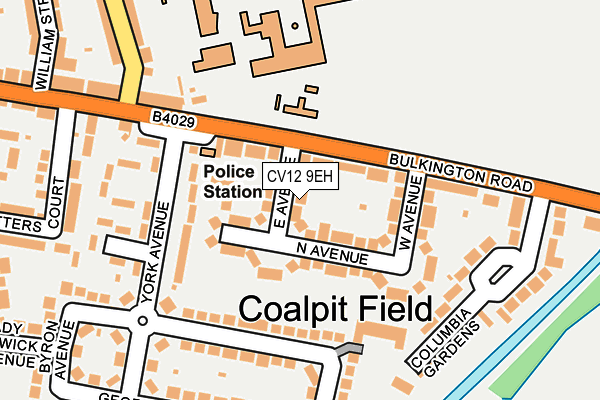 CV12 9EH map - OS OpenMap – Local (Ordnance Survey)