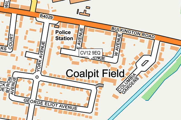 CV12 9EQ map - OS OpenMap – Local (Ordnance Survey)