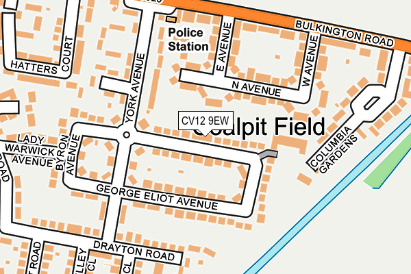CV12 9EW map - OS OpenMap – Local (Ordnance Survey)
