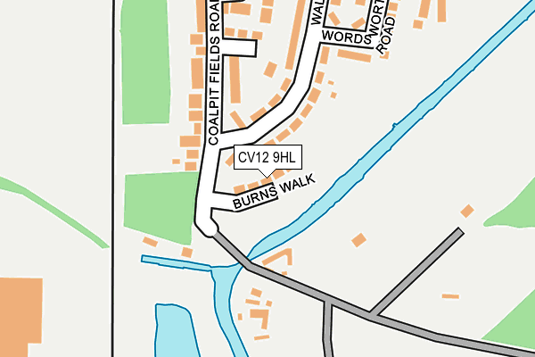 CV12 9HL map - OS OpenMap – Local (Ordnance Survey)