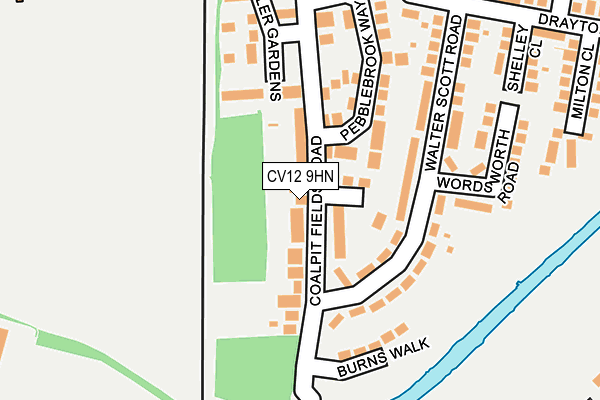 CV12 9HN map - OS OpenMap – Local (Ordnance Survey)