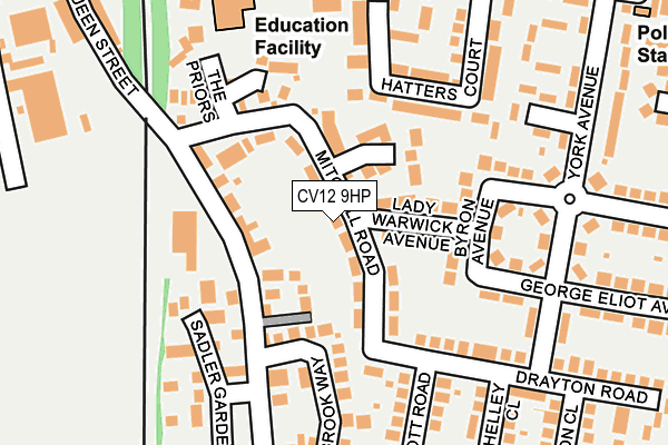 CV12 9HP map - OS OpenMap – Local (Ordnance Survey)