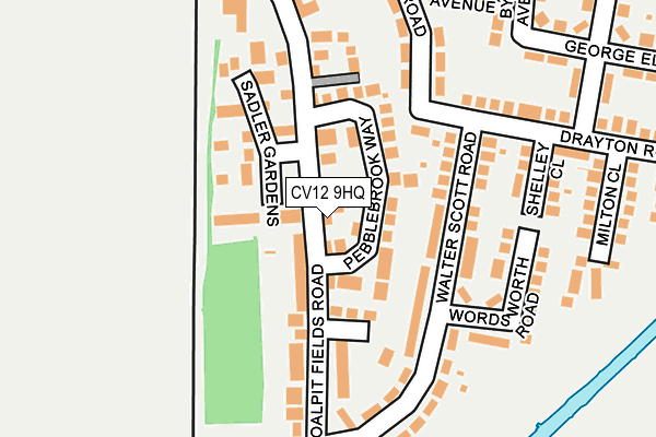 CV12 9HQ map - OS OpenMap – Local (Ordnance Survey)