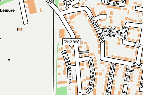 CV12 9HS map - OS OpenMap – Local (Ordnance Survey)