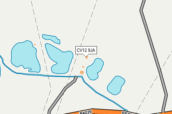 CV12 9JA map - OS OpenMap – Local (Ordnance Survey)