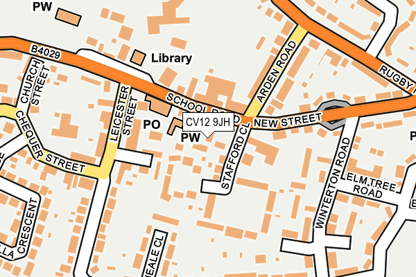 CV12 9JH map - OS OpenMap – Local (Ordnance Survey)