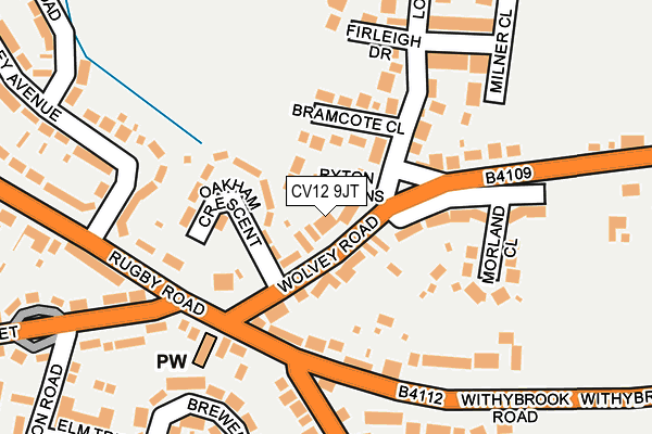 CV12 9JT map - OS OpenMap – Local (Ordnance Survey)