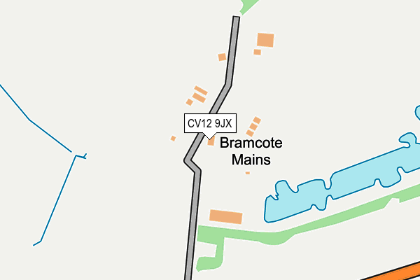 CV12 9JX map - OS OpenMap – Local (Ordnance Survey)
