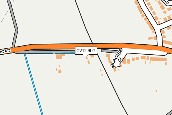 CV12 9LG map - OS OpenMap – Local (Ordnance Survey)