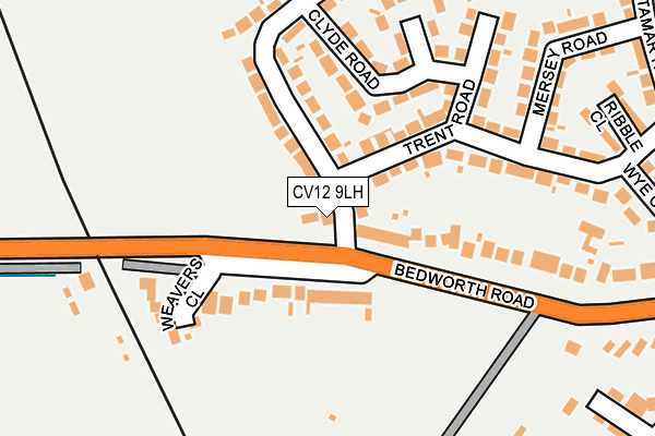 CV12 9LH map - OS OpenMap – Local (Ordnance Survey)