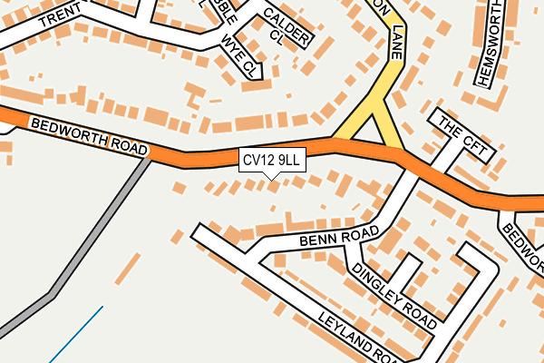 CV12 9LL map - OS OpenMap – Local (Ordnance Survey)
