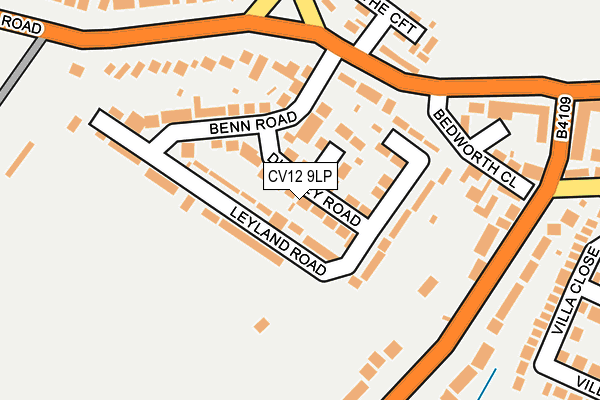 CV12 9LP map - OS OpenMap – Local (Ordnance Survey)