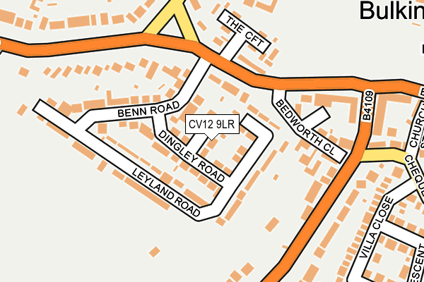 CV12 9LR map - OS OpenMap – Local (Ordnance Survey)