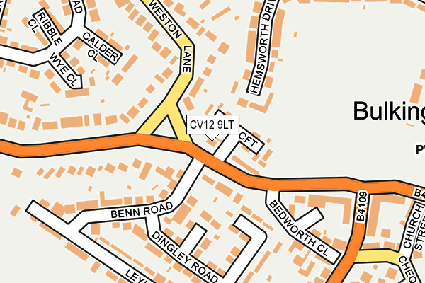 CV12 9LT map - OS OpenMap – Local (Ordnance Survey)