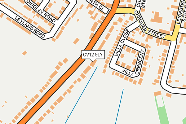 CV12 9LY map - OS OpenMap – Local (Ordnance Survey)