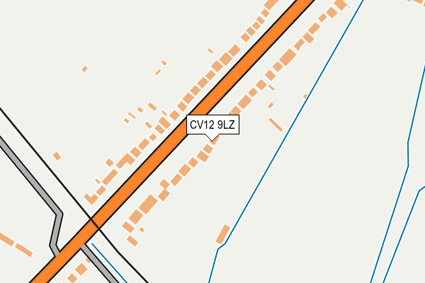 CV12 9LZ map - OS OpenMap – Local (Ordnance Survey)