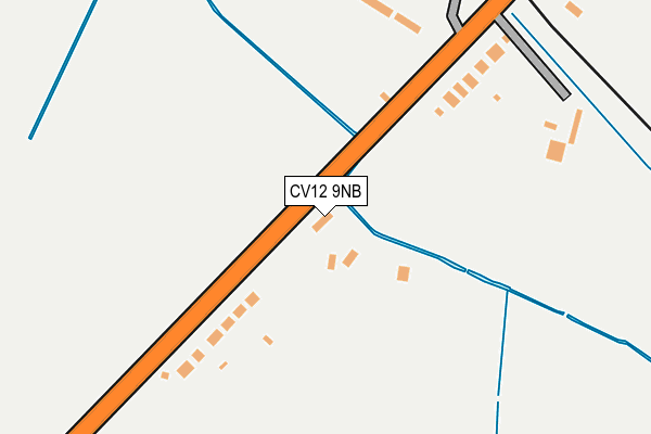 CV12 9NB map - OS OpenMap – Local (Ordnance Survey)