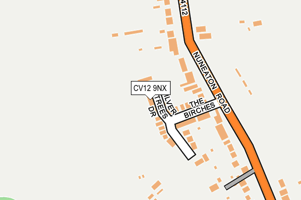 CV12 9NX map - OS OpenMap – Local (Ordnance Survey)