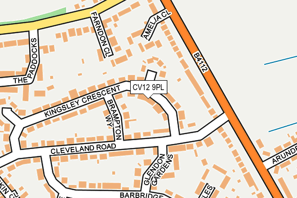 CV12 9PL map - OS OpenMap – Local (Ordnance Survey)