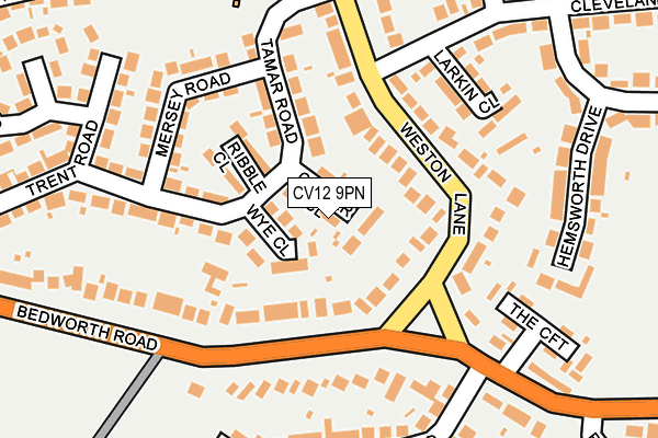 CV12 9PN map - OS OpenMap – Local (Ordnance Survey)