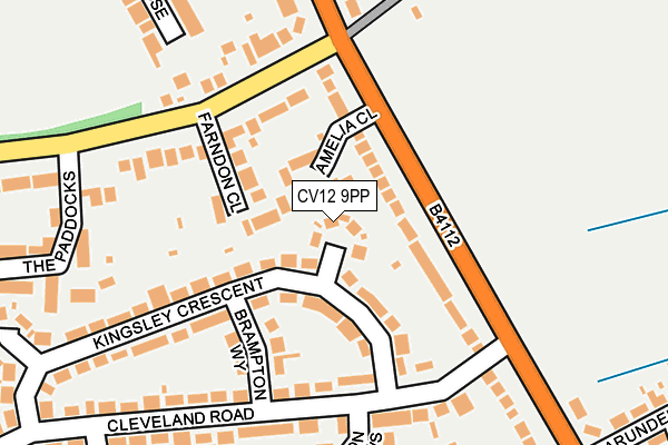 CV12 9PP map - OS OpenMap – Local (Ordnance Survey)