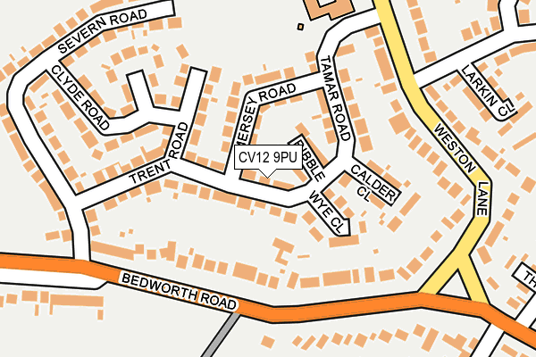 CV12 9PU map - OS OpenMap – Local (Ordnance Survey)