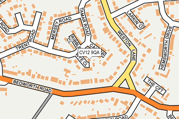 CV12 9QA map - OS OpenMap – Local (Ordnance Survey)