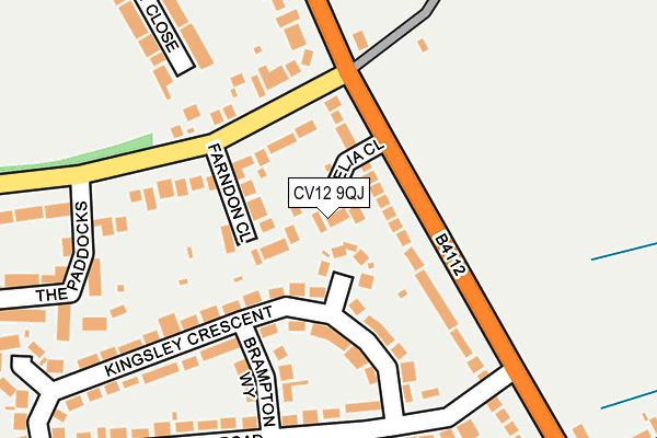 CV12 9QJ map - OS OpenMap – Local (Ordnance Survey)