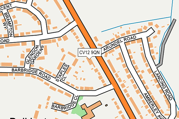 CV12 9QN map - OS OpenMap – Local (Ordnance Survey)