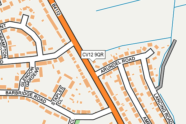 CV12 9QR map - OS OpenMap – Local (Ordnance Survey)