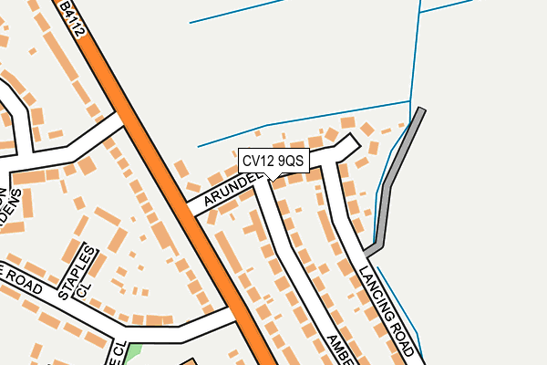 CV12 9QS map - OS OpenMap – Local (Ordnance Survey)